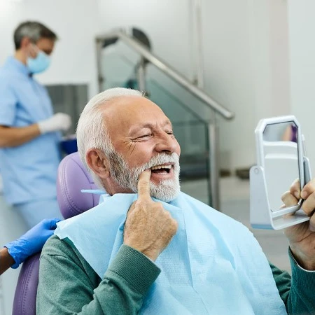 satisfied patient with confident smile at Town Square family Dentistry, Garden grove, CA